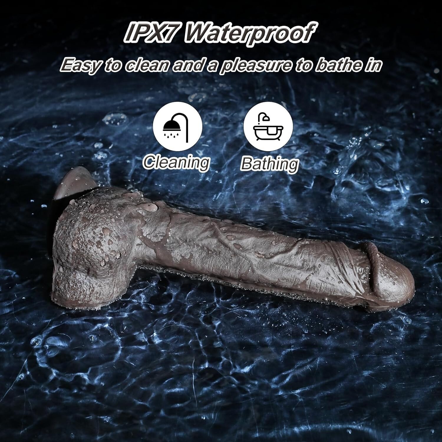 Dildo Dong Realistic Heat Vibrator Penis Viginal Anal Suction Cup Adult Sex Toy - Image 4