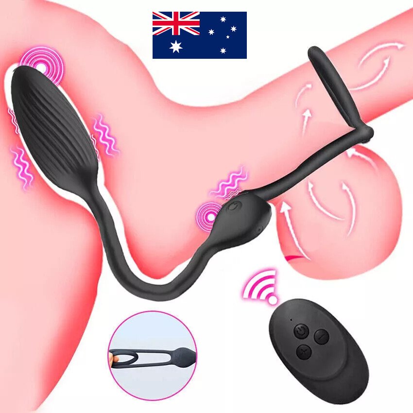 Vibrating Penis Cock Ring Vibrator Prostate Massager Stimulator Couples Sex Toy