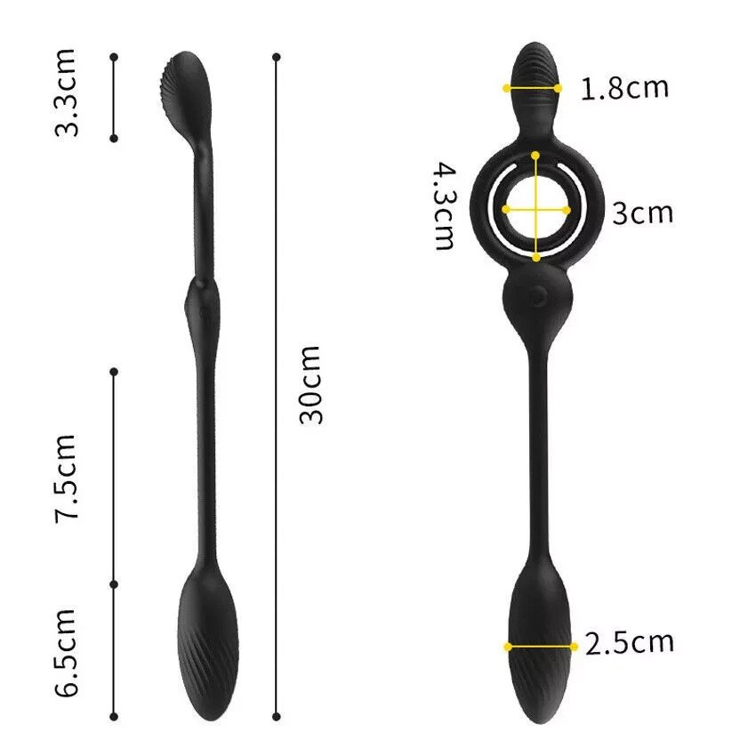 Vibrating Penis Cock Ring Vibrator Prostate Massager Stimulator Couples Sex Toy