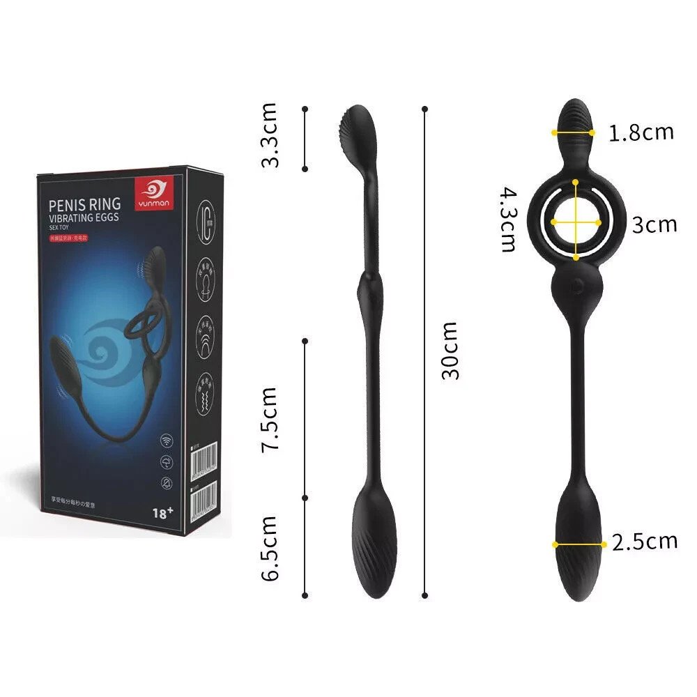 Vibrating Penis Cock Ring Vibrator Prostate Massager Stimulator Couples Sex Toy