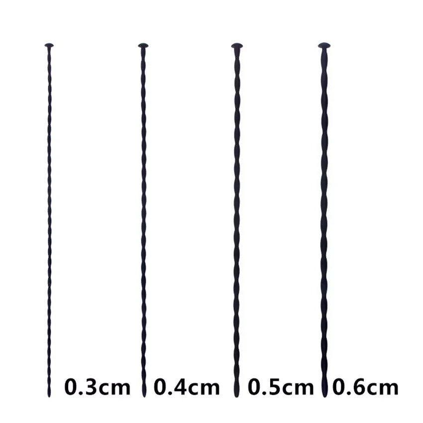 Male Long Silicone Sounding Trainer Plug Urethral Stretcher Dilator Enhancer AU - Image 2