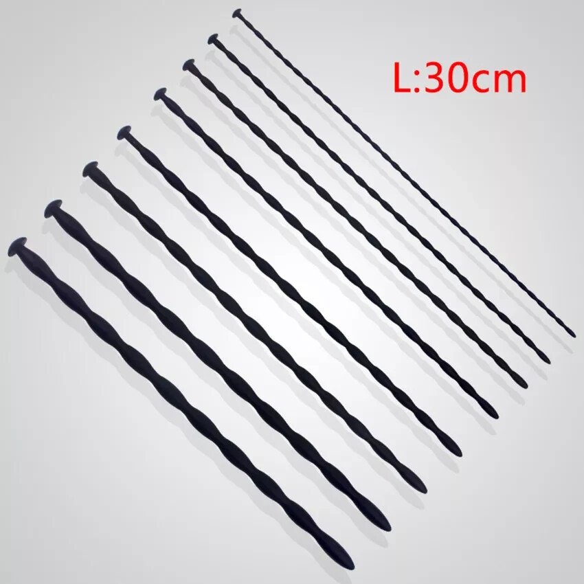 Male Long Silicone Sounding Trainer Plug Urethral Stretcher Dilator Enhancer AU - Image 4