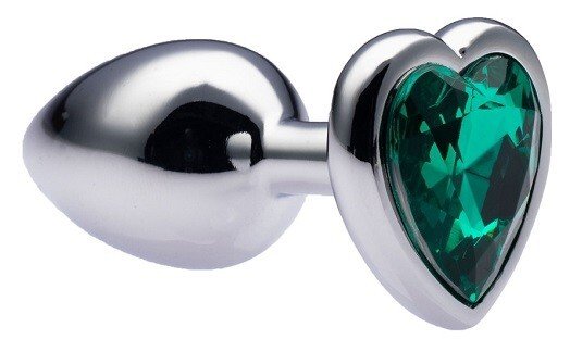 BDSM Metal Anal Plug Butt Plug Heart Crystal Jewelled Wearable Unisex Sex Toy - Image 8