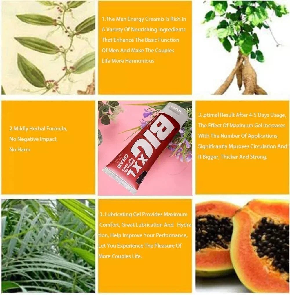 NEW MENS BIG XXL MALE ENHANCEMENT CREAM